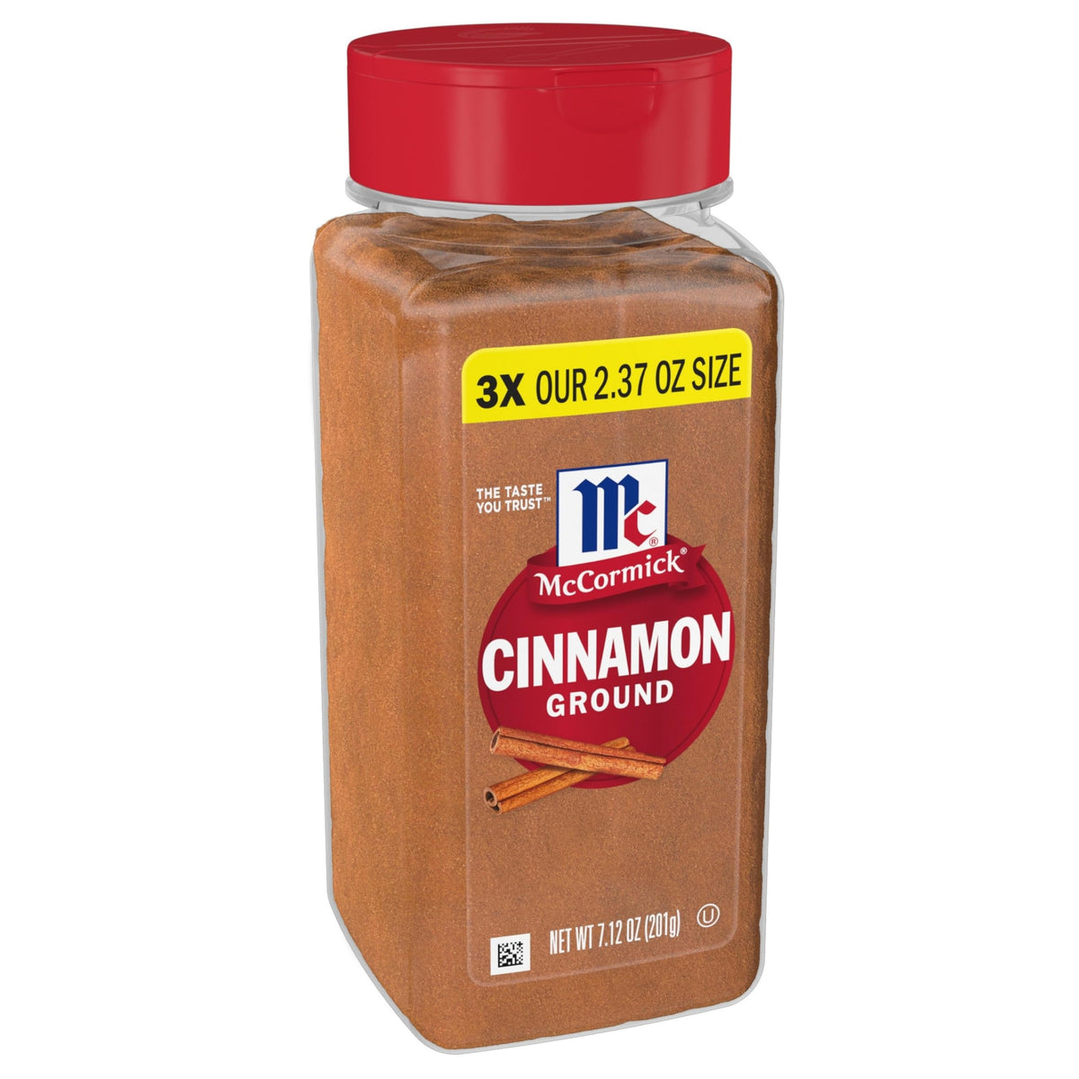 McCormick Ground Cinnamon bottle front for premium flavor in everyday meals