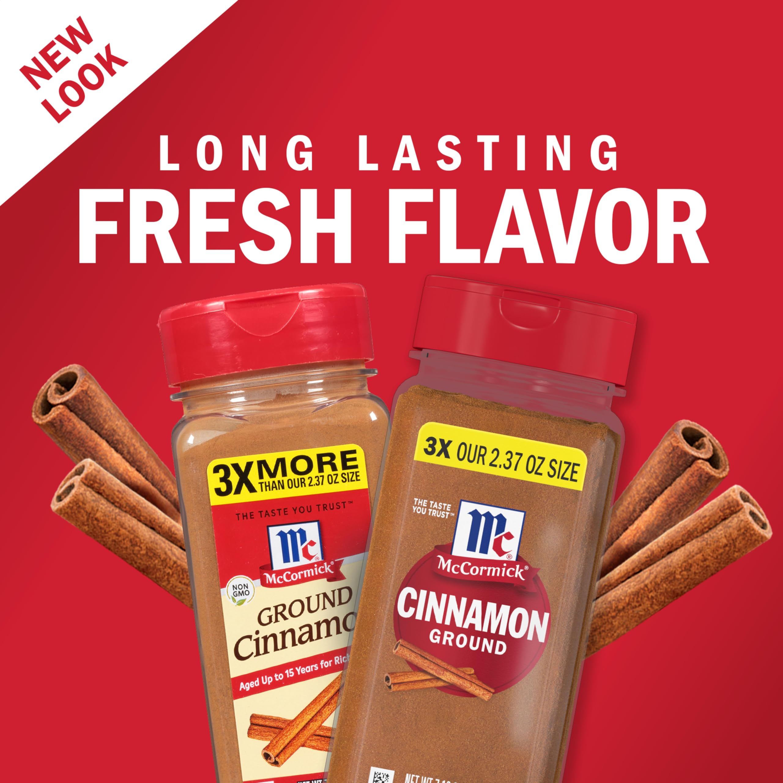 McCormick Ground Cinnamon label closeup confirms non-GMO quality