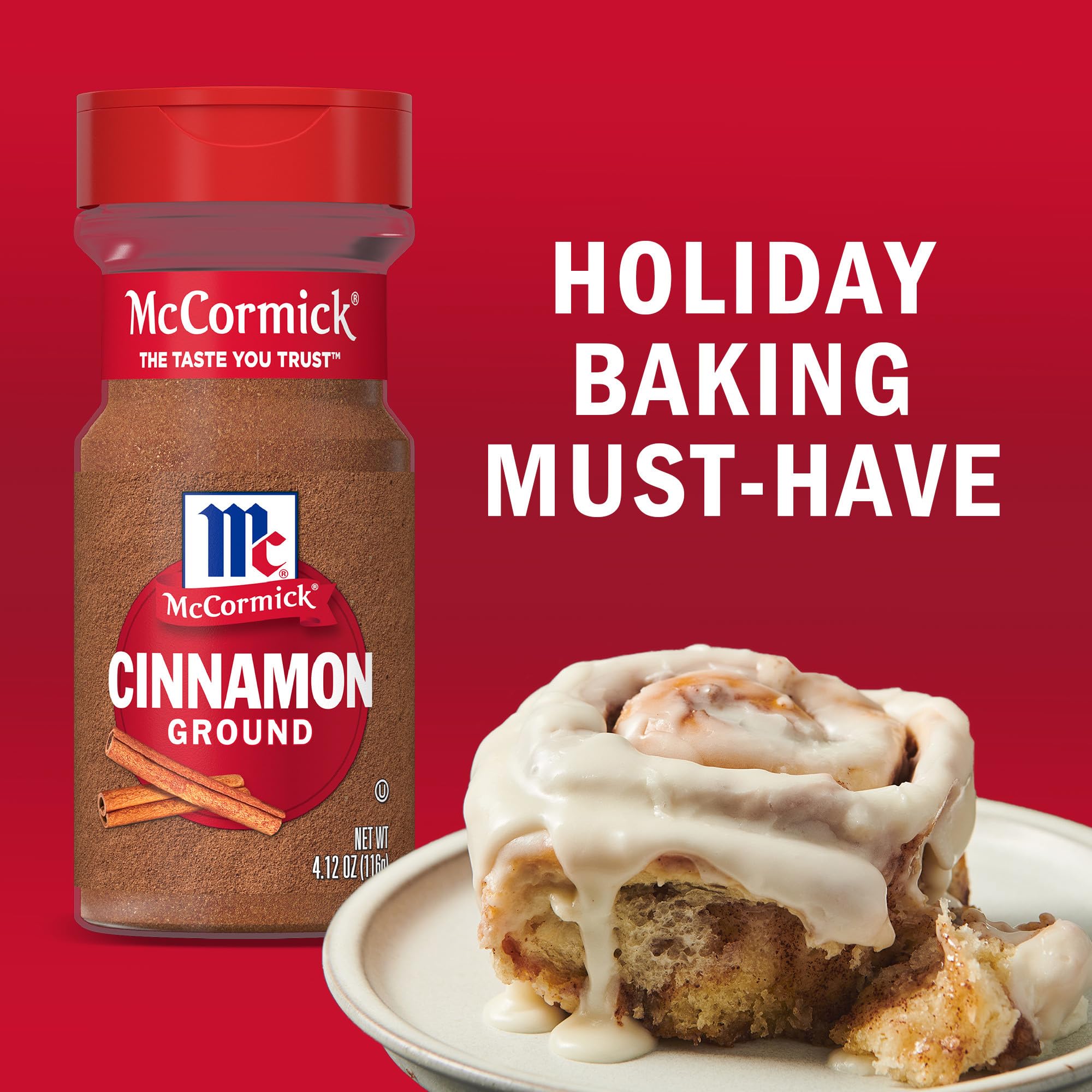 McCormick cinnamon used in meat rubs for warm spice.
