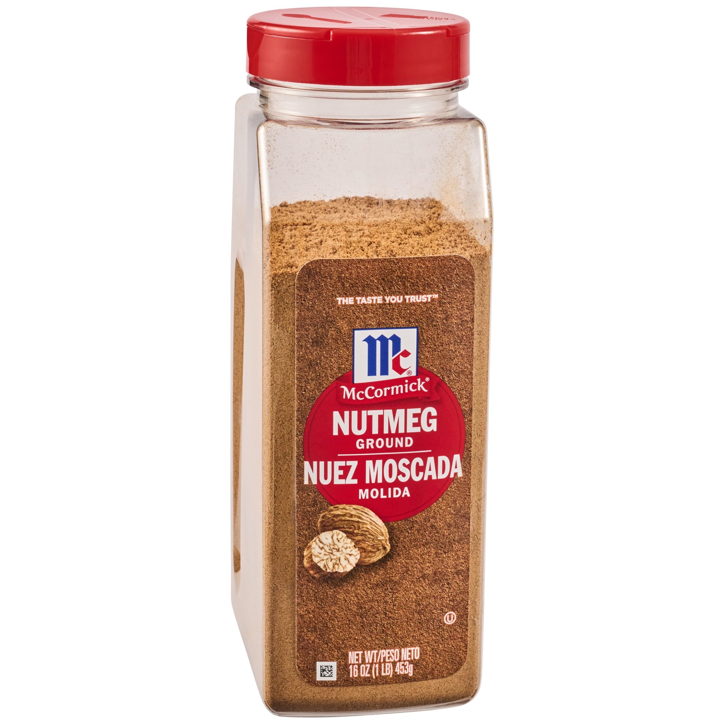 McCormick Ground Nutmeg jar front showing product for versatile cooking