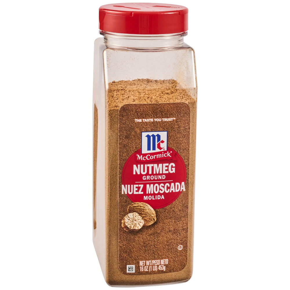 McCormick Ground Nutmeg jar front showing product for versatile cooking