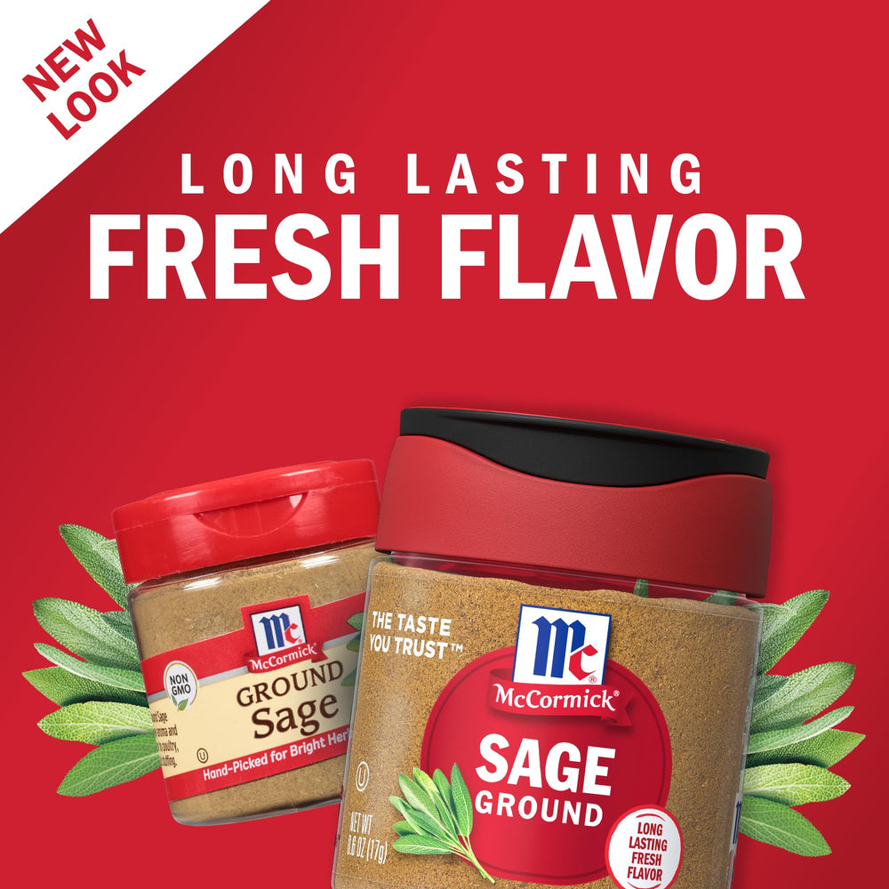 McCormick Ground Sage poured into stuffing to boost aroma and flavor.