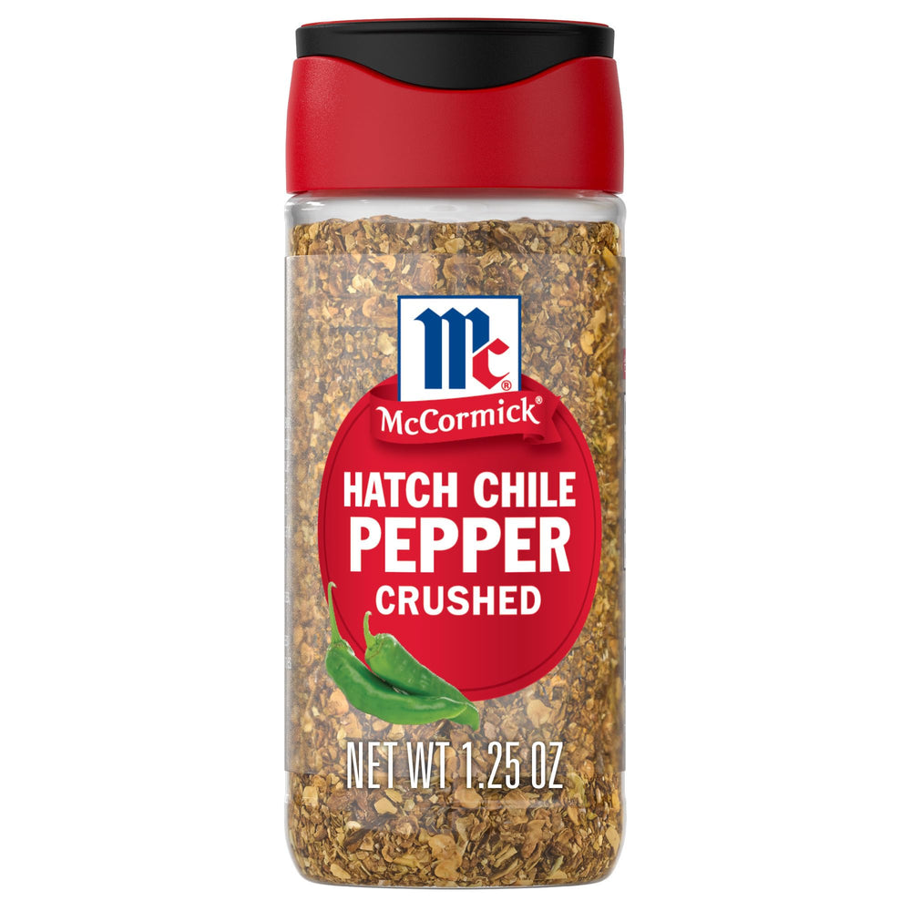 McCormick Hatch Chile Pepper crushed bottle close-up for bold weeknight flavor