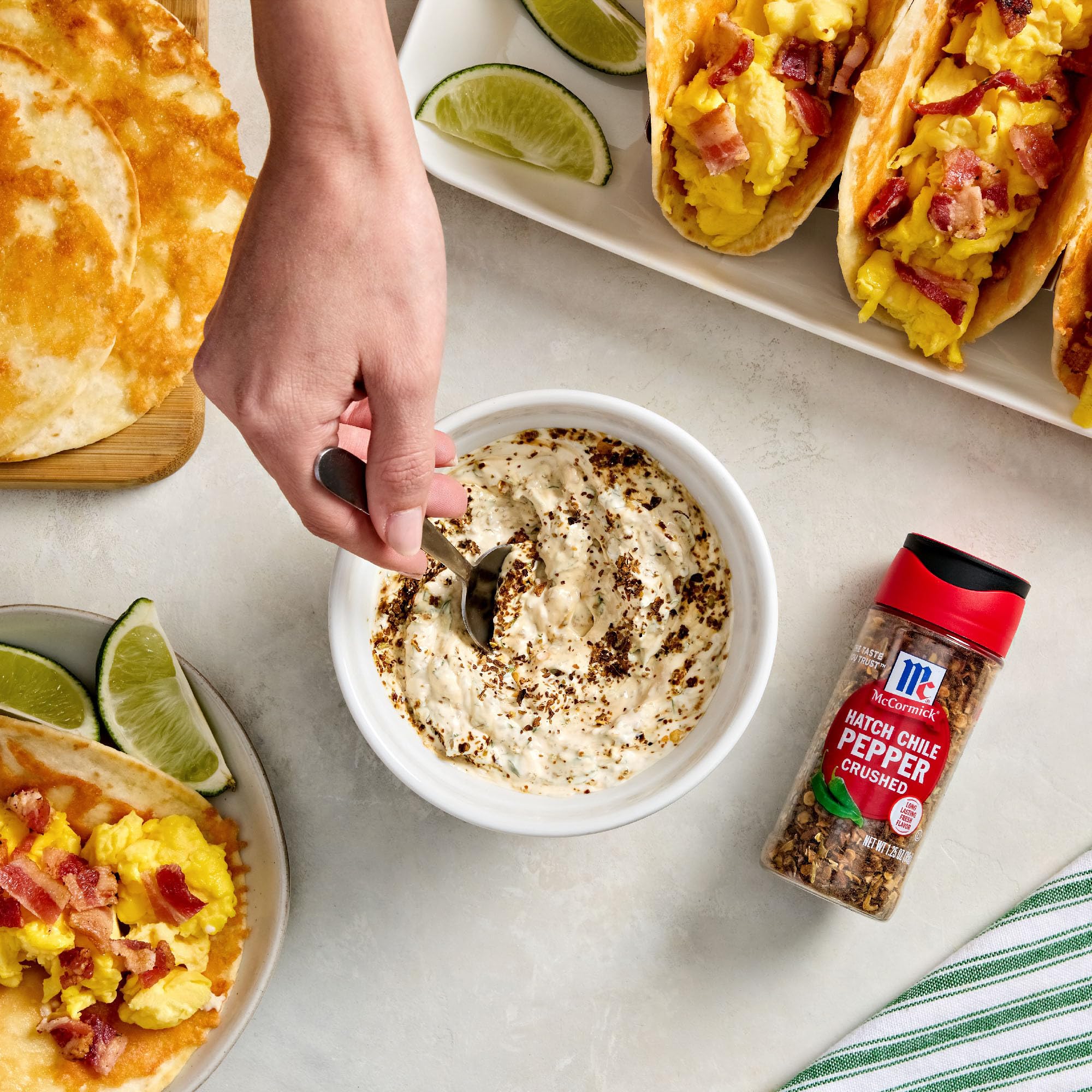 McCormick Hatch Chile Pepper crushed dusting meatloaf for smoky finish