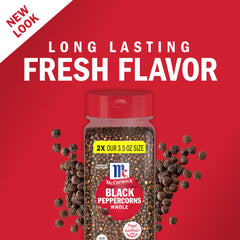 McCormick peppercorns in herb sachets for slow braises.