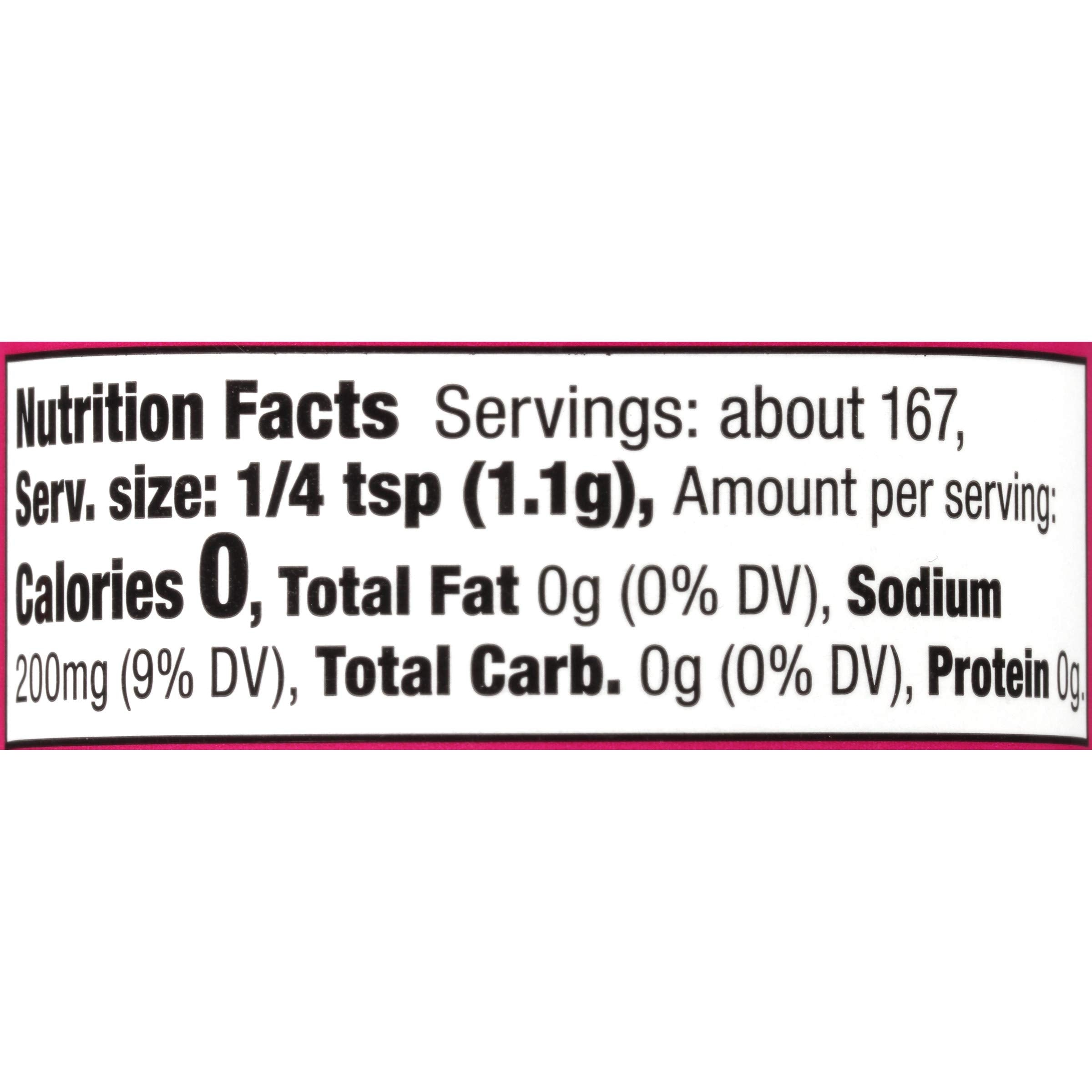 Close-up of the McCormick label on the seasoning jar.