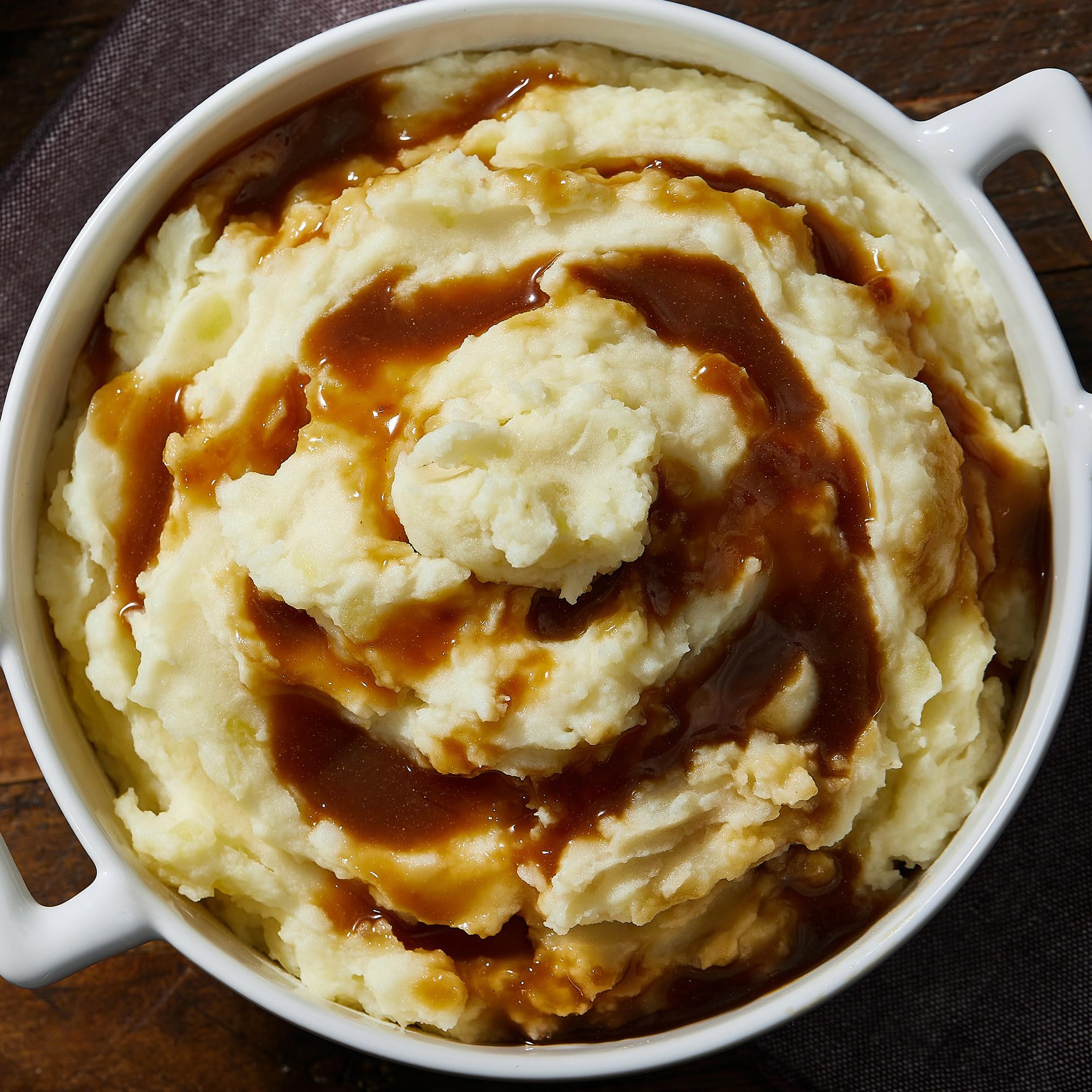 Holiday dinner with McCormick brown gravy for savory depth.
