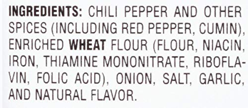 McCormick Hot Chili Seasoning Mix dried spices arranged for cooking.