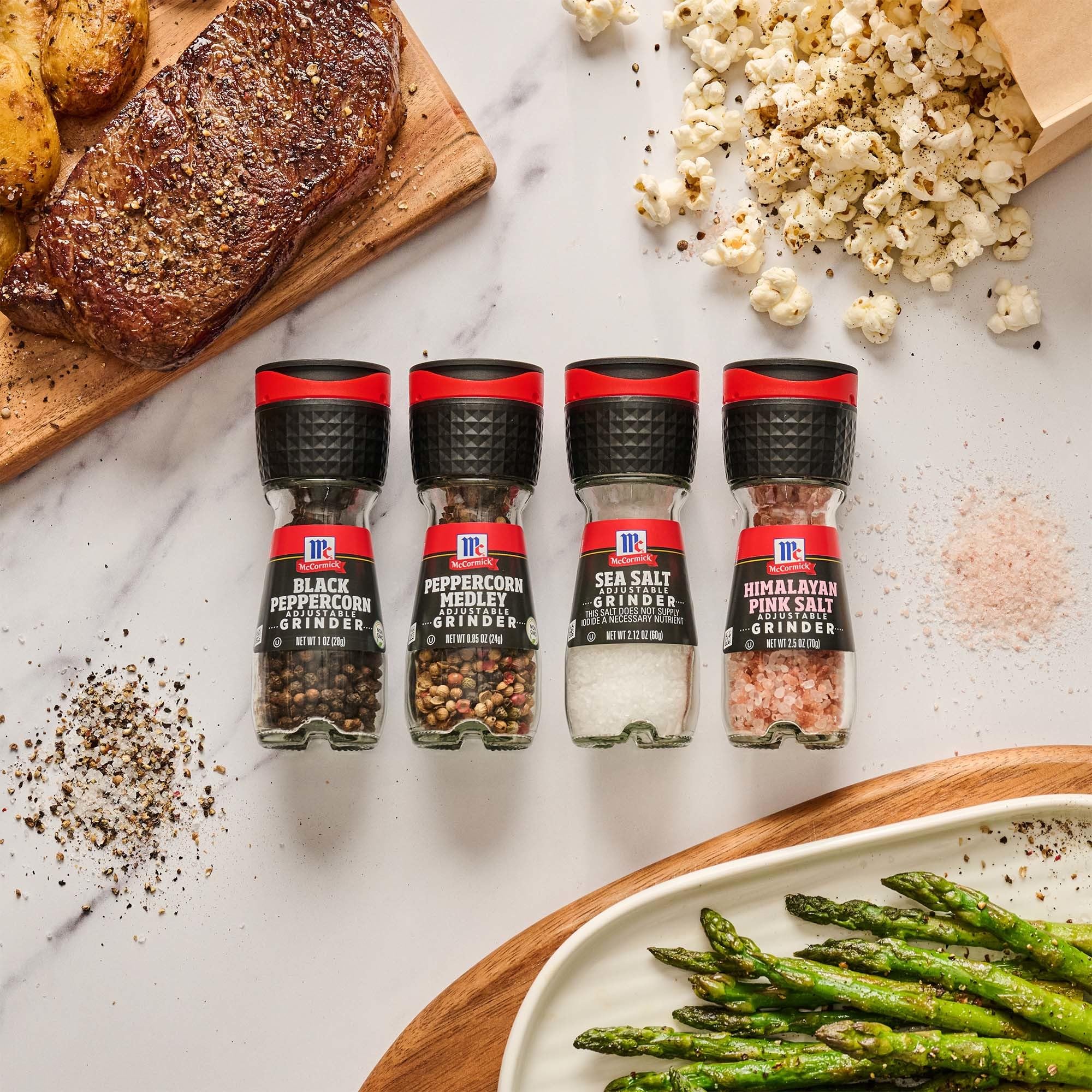 Gift-ready McCormick spice grinder set for housewarmings