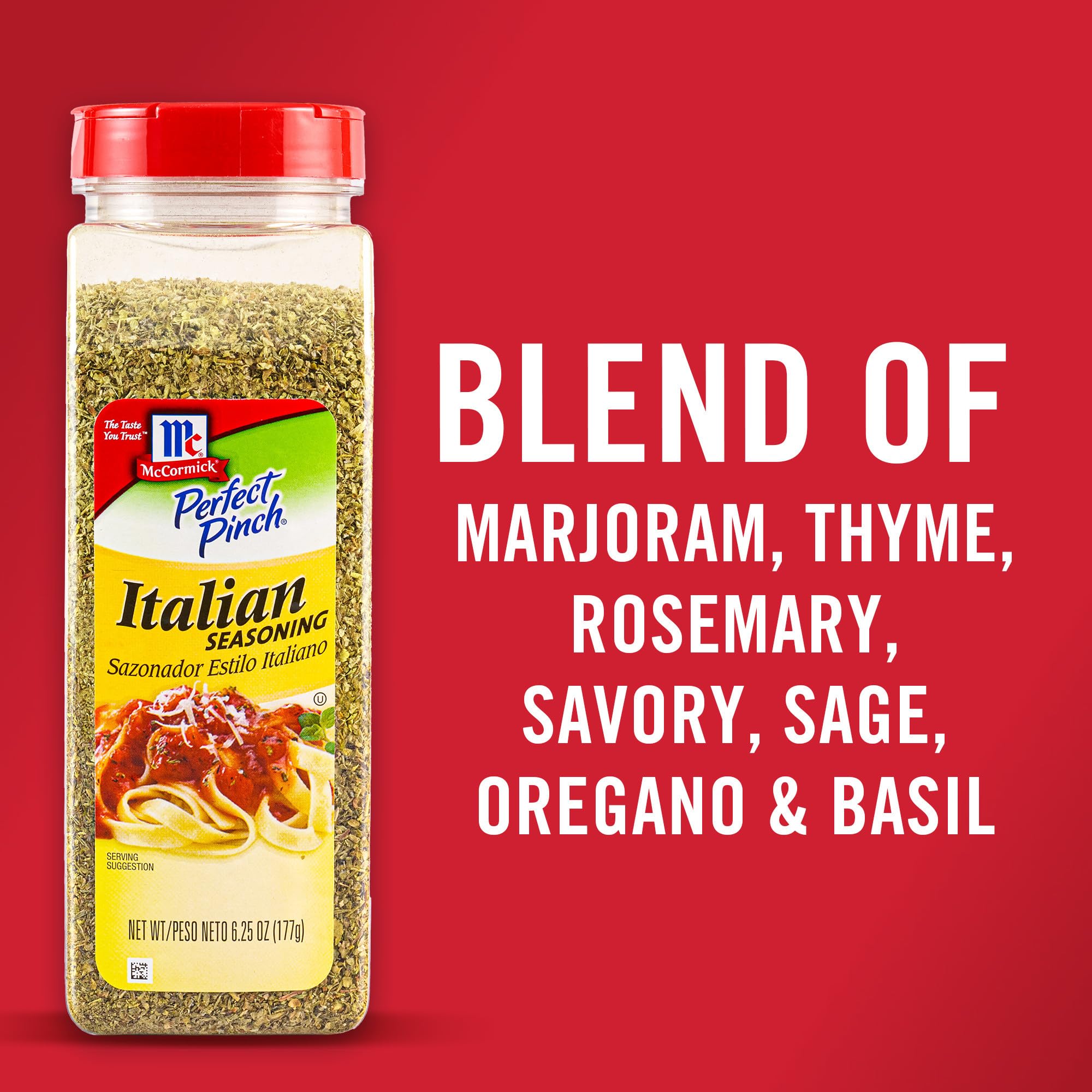 McCormick Italian Seasoning baked ziti image shows Italian essence