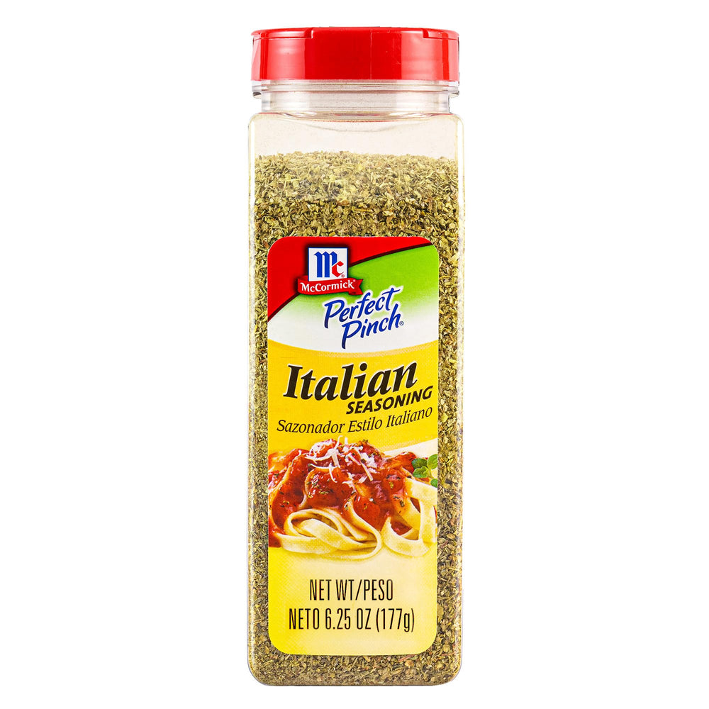 McCormick Italian Seasoning jar front with authentic herb blend for versatile kitchen flavor