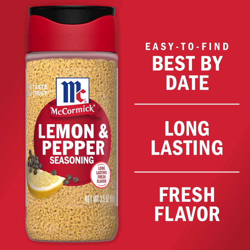 McCormick Lemon and Pepper on grilled fish with bright citrus aroma