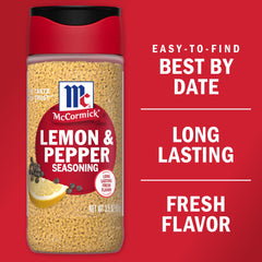 McCormick Lemon and Pepper on grilled fish with bright citrus aroma
