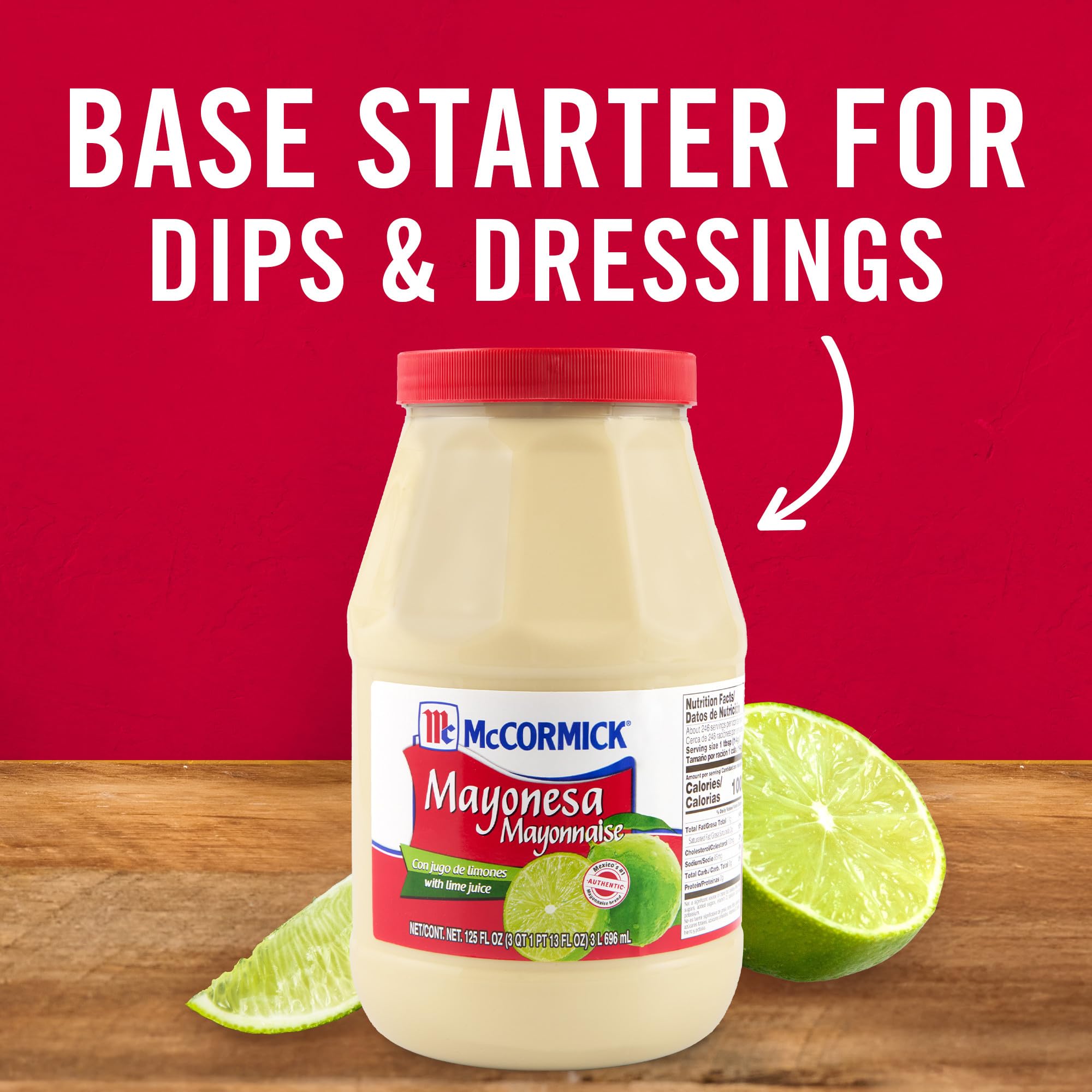 Elotes receive a creamy, tangy boost from McCormick Mayonnaise.