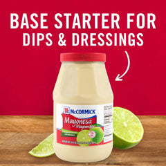 Elotes receive a creamy, tangy boost from McCormick Mayonnaise.