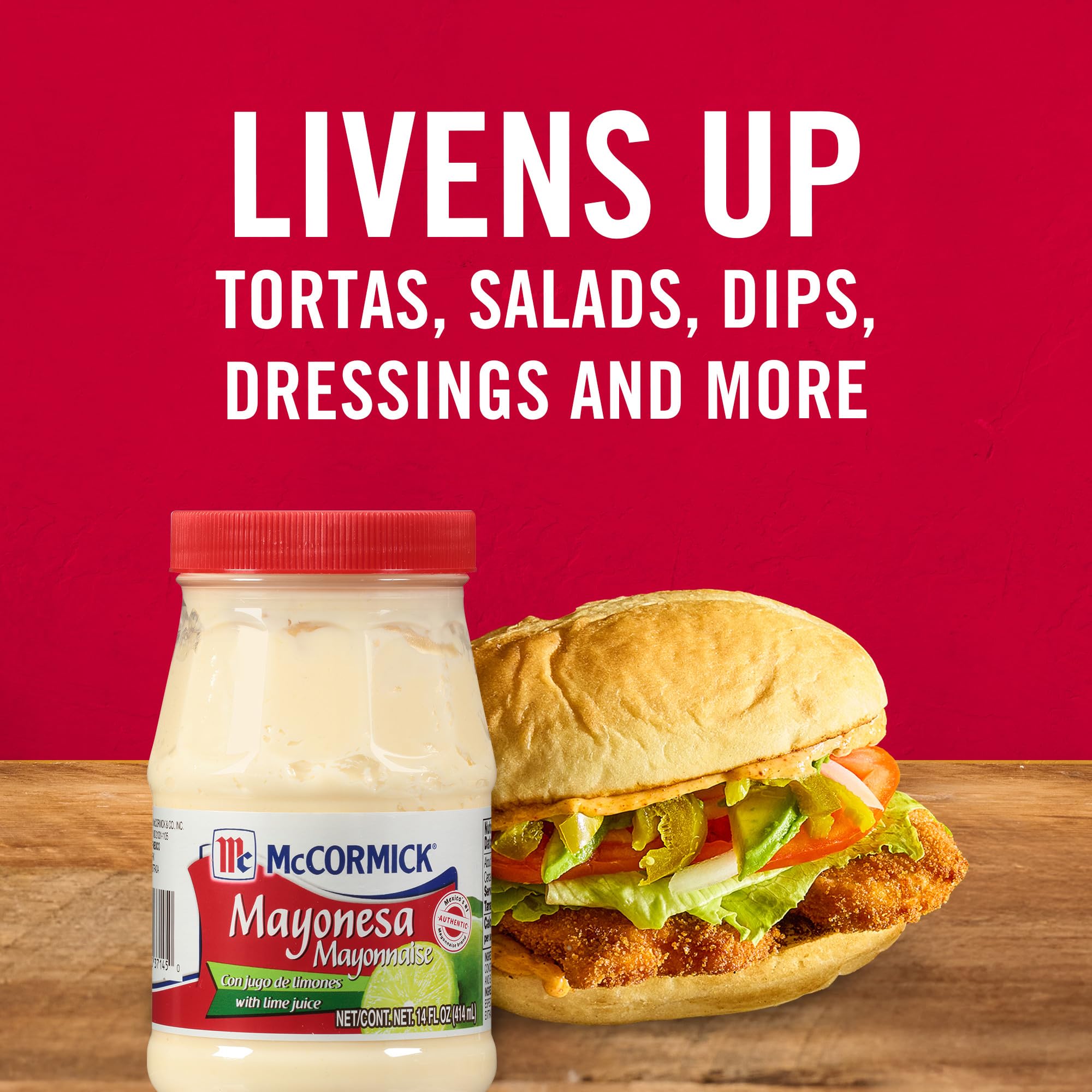 McCormick Mayonnaise with Lime dip dressing creamy, versatile for dips.