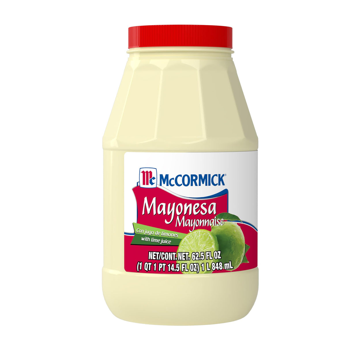 McCormick Mayonnaise with Lime Juice bottle showing lime tang for sandwiches