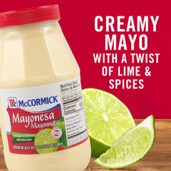 McCormick Mayonnaise Lime Juice topping elotes with tangy flavor