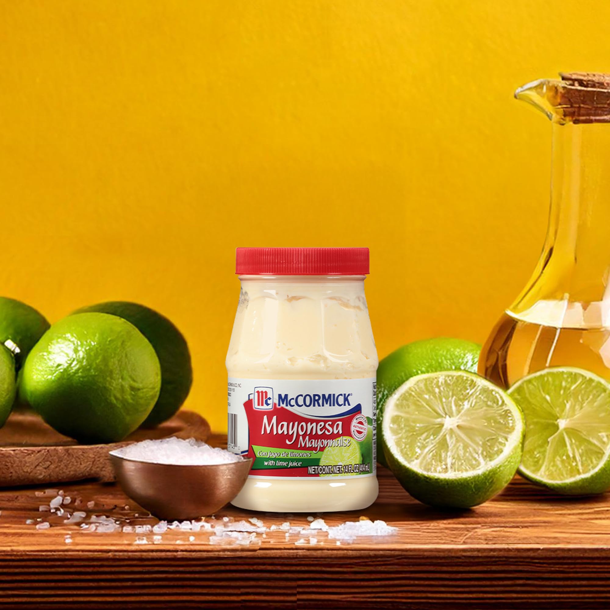 McCormick Mayonnaise with Lime pulled pork finishing sauce adds zing.
