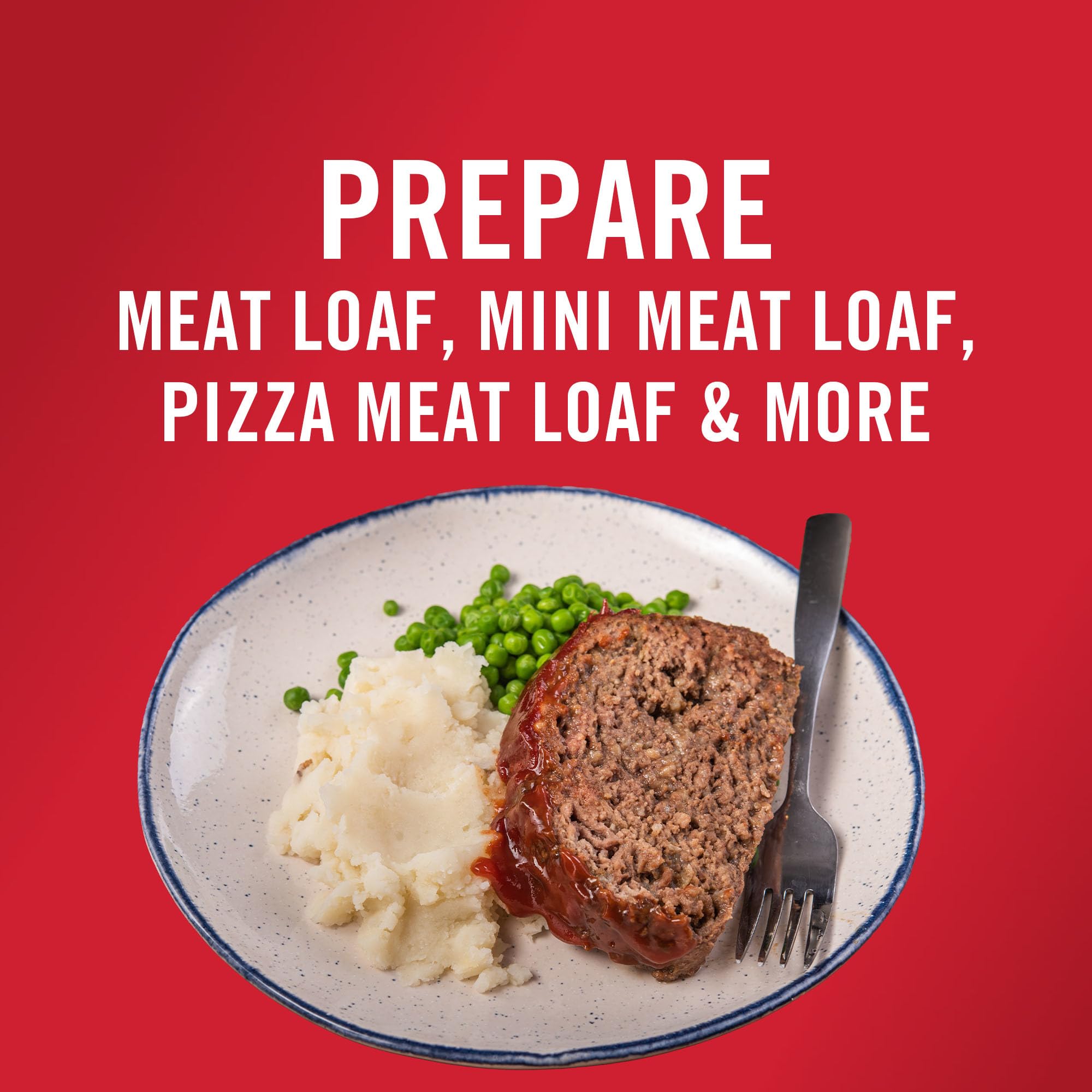 Front label of McCormick Meat Loaf Seasoning packaging