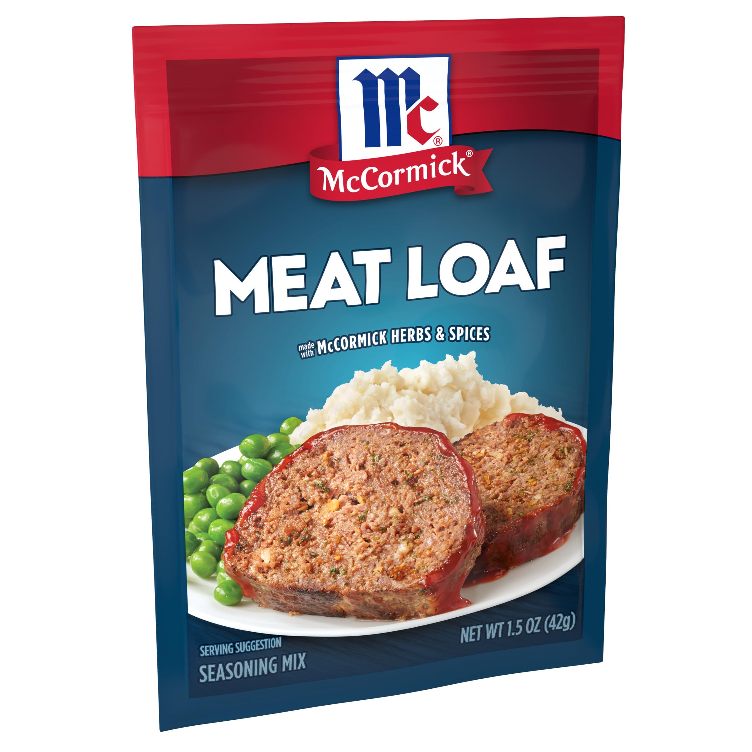 McCormick Meat Loaf Seasoning Mix dry blend in bowl with herbs.