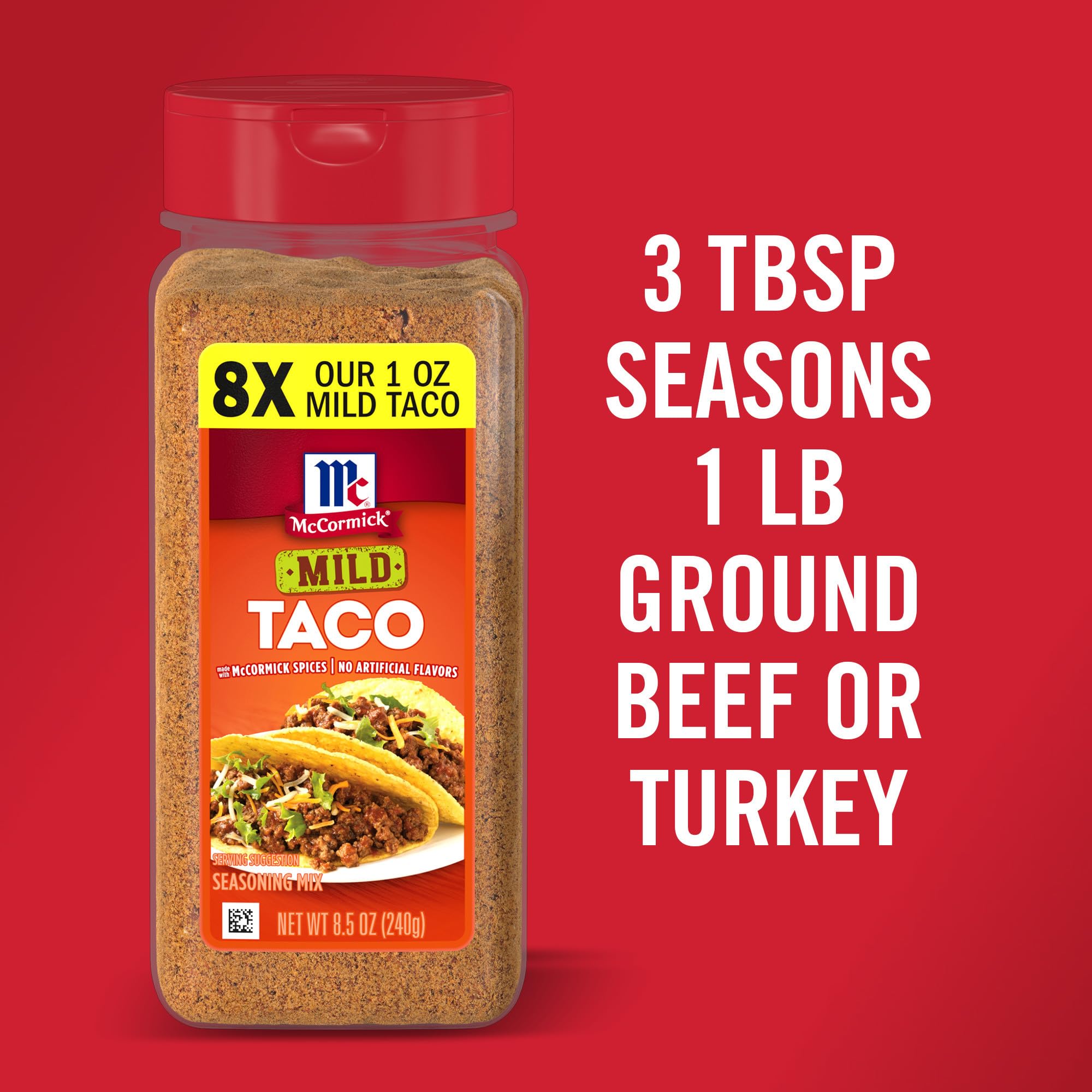 Chili simmering with McCormick Mild Taco Seasoning for depth