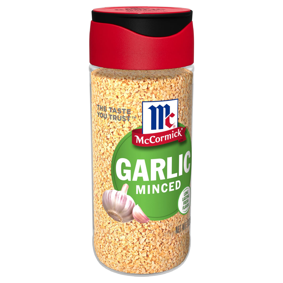 McCormick Minced Garlic jar-front ready-to-use flavor for quick meals