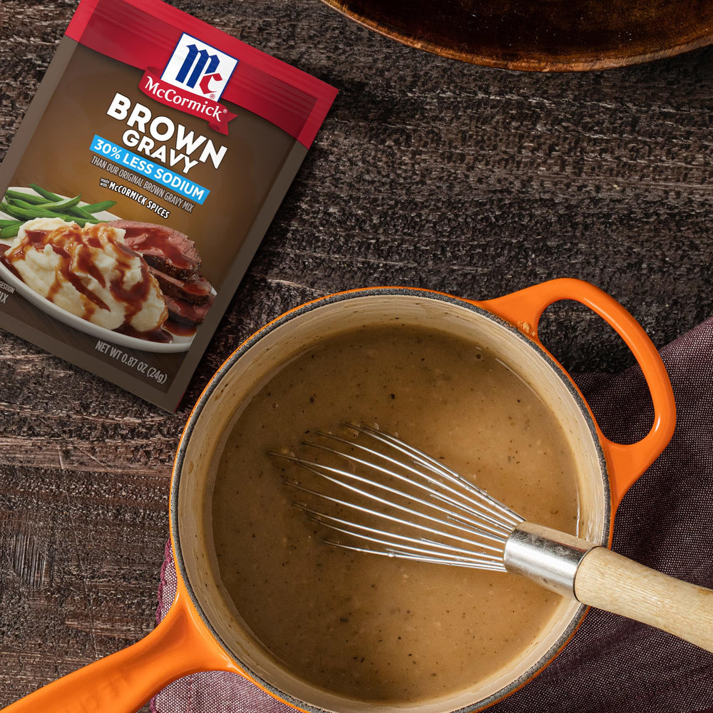 McCormick brown gravy for pot roast and casseroles.