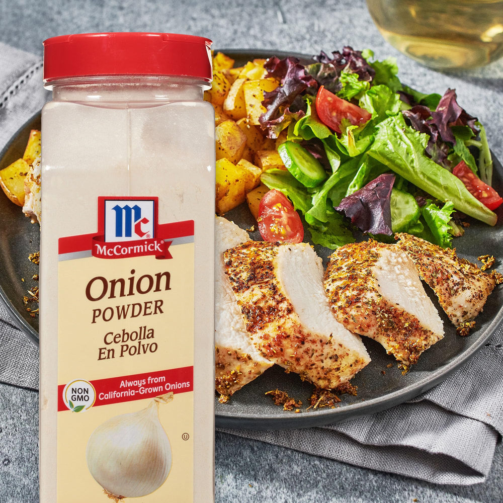 McCormick Onion Powder adds tang to dressings and dips.