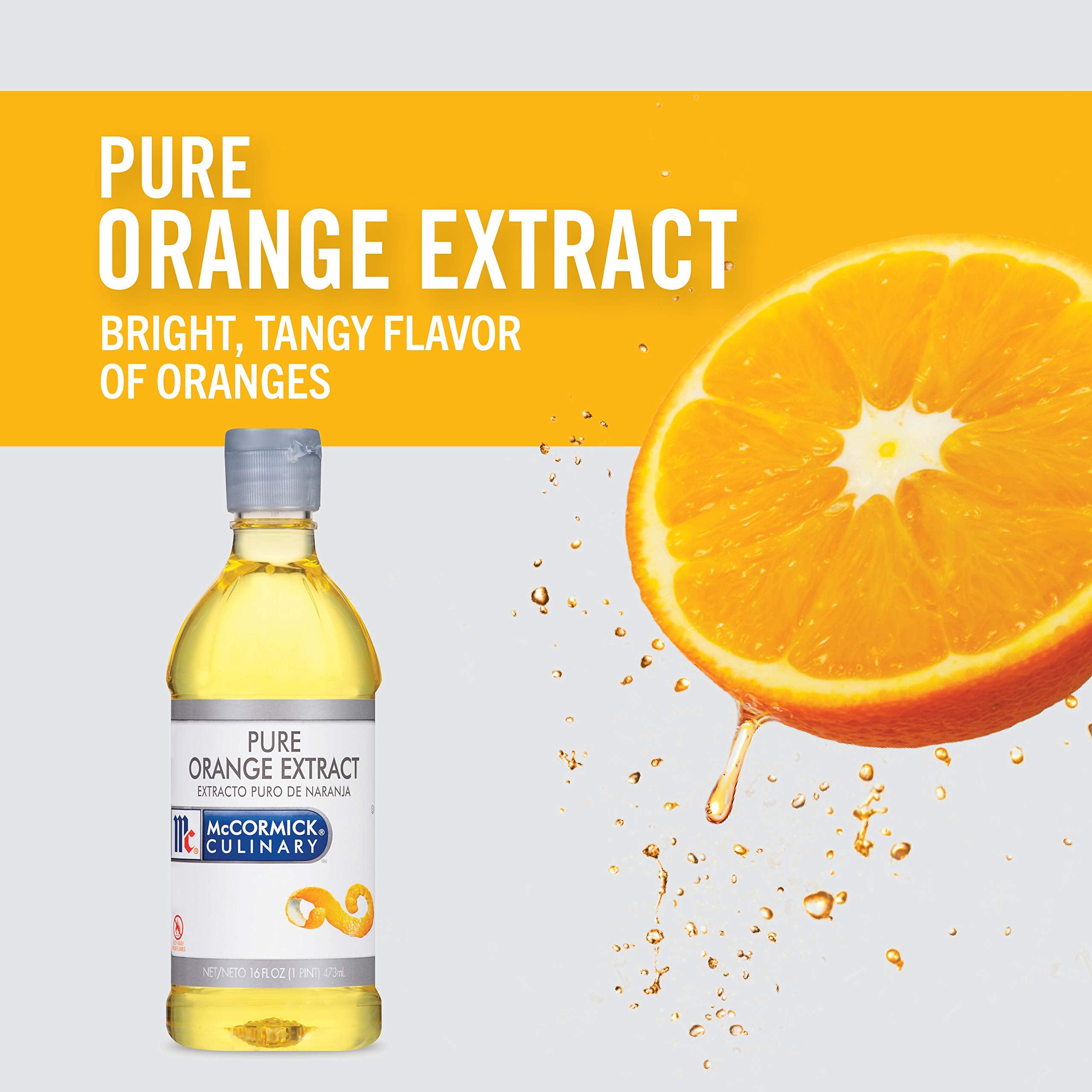 McCormick Orange Extract drops dispense demonstrates precise flavor control in recipes