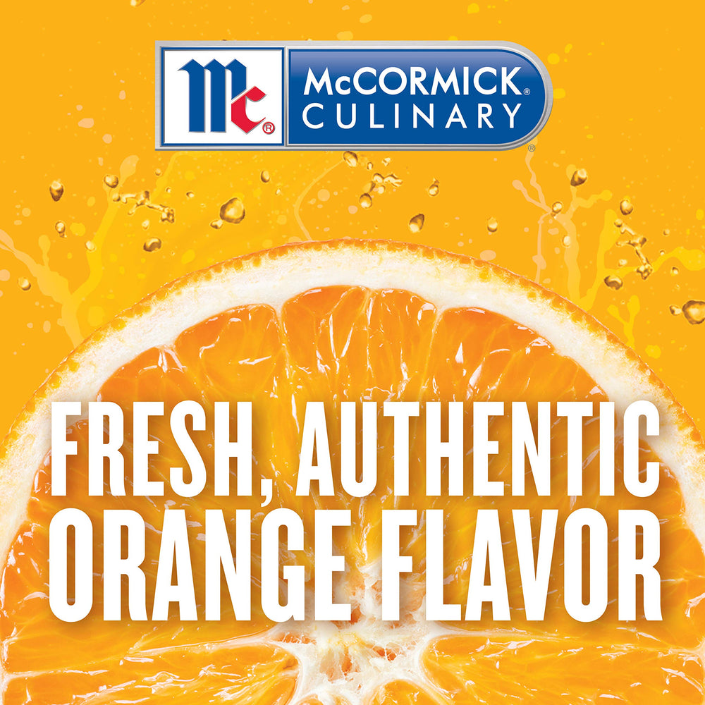 McCormick Orange Extract label detail confirms kosher and clean ingredients