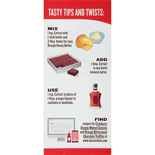 McCormick orange extract pours smoothly for quick flavor boosts in recipes