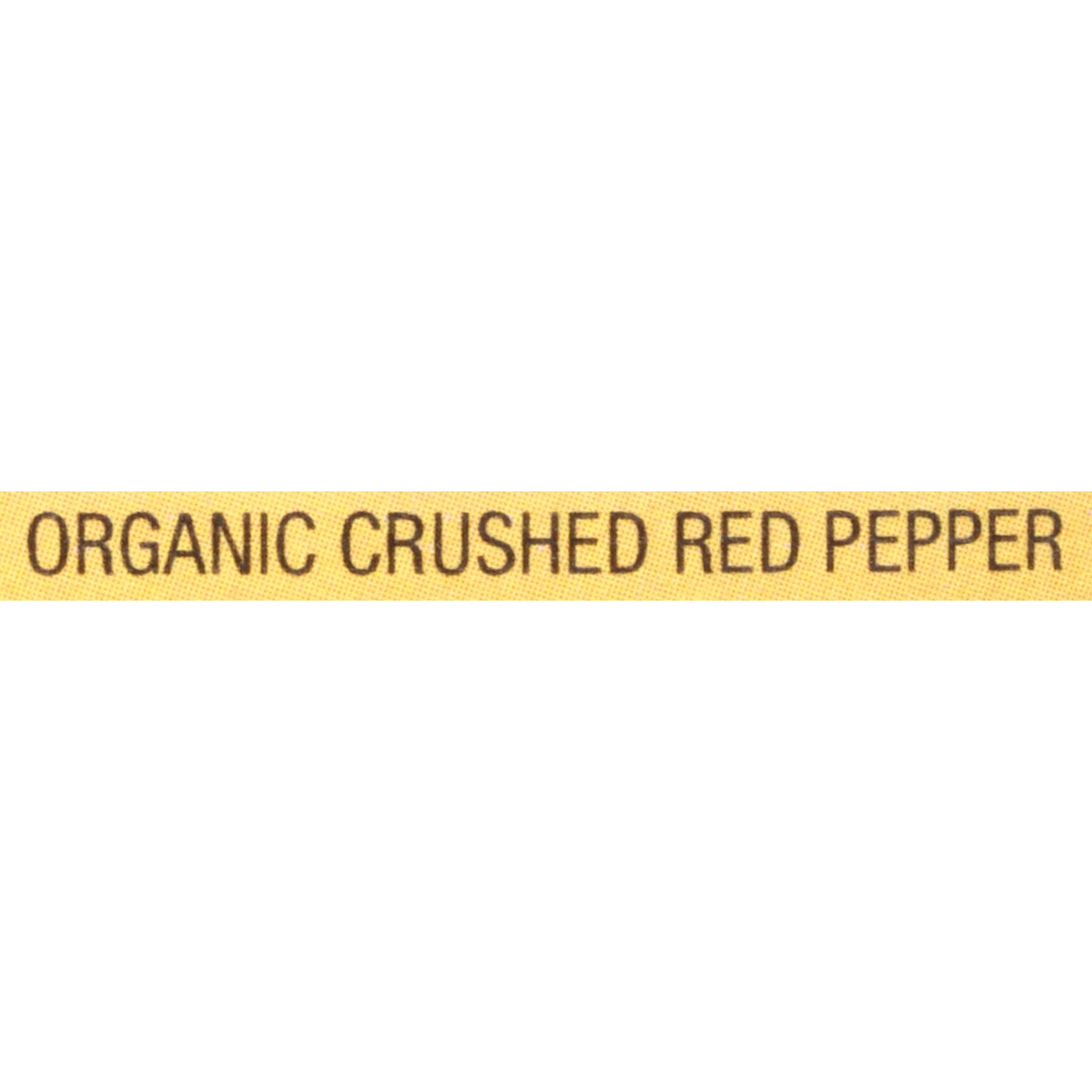 McCormick Organic Crushed Red Pepper pasta dish offers warmth