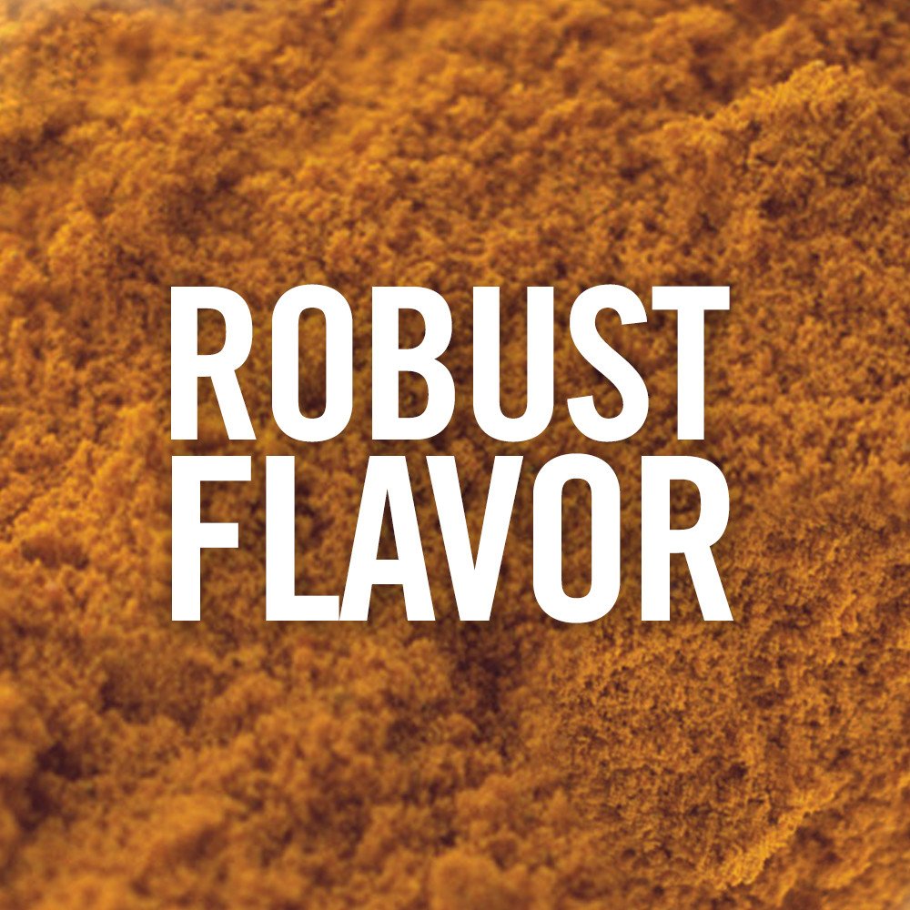 Closeup of McCormick Organic Ground Turmeric powder with rich color