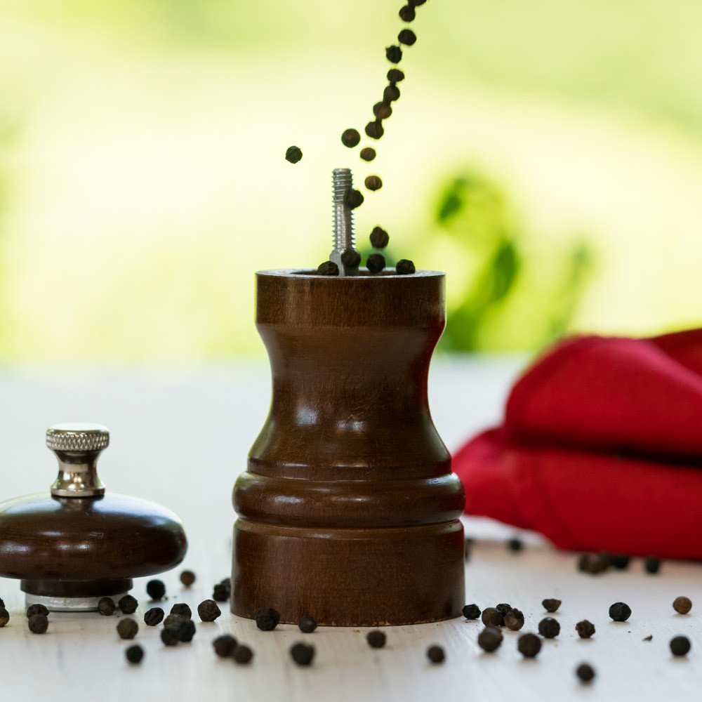 Peppercorns used in a marinade dish for bold flavor