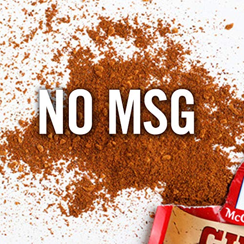Close-up of McCormick label highlighting no artificial flavors
