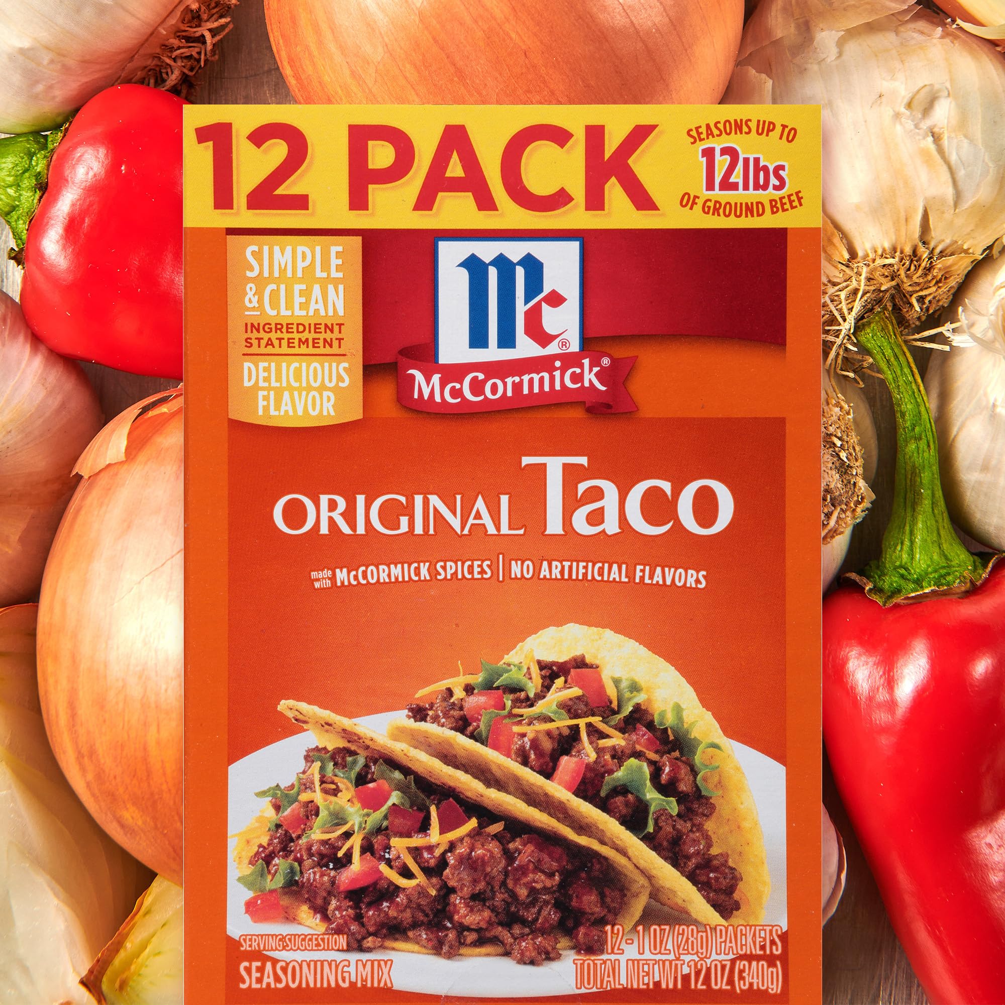 McCormick Original Taco Seasoning boosts dips and toppings.