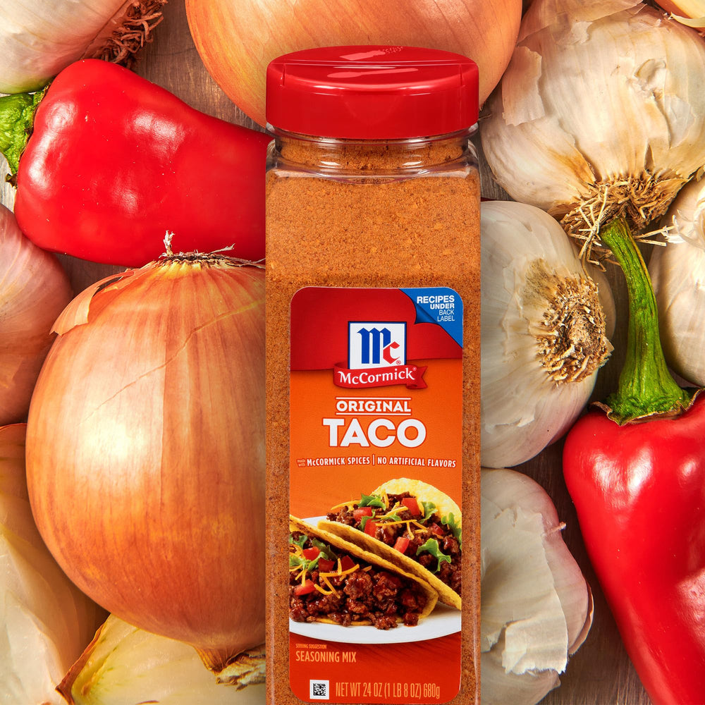 Fajitas sizzling with McCormick Original Taco Seasoning Mix
