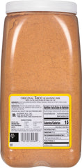 Ground beef tacos with McCormick Original Taco Seasoning delivering rich flavor quickly.