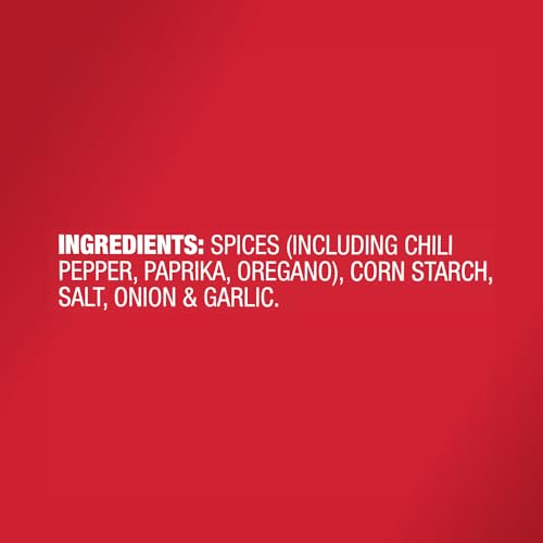 McCormick Original Taco Seasoning jar label highlights no artificial flavors