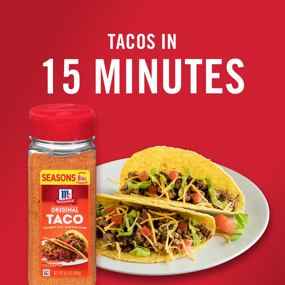 Original Taco Seasoning package shown in kitchen setting