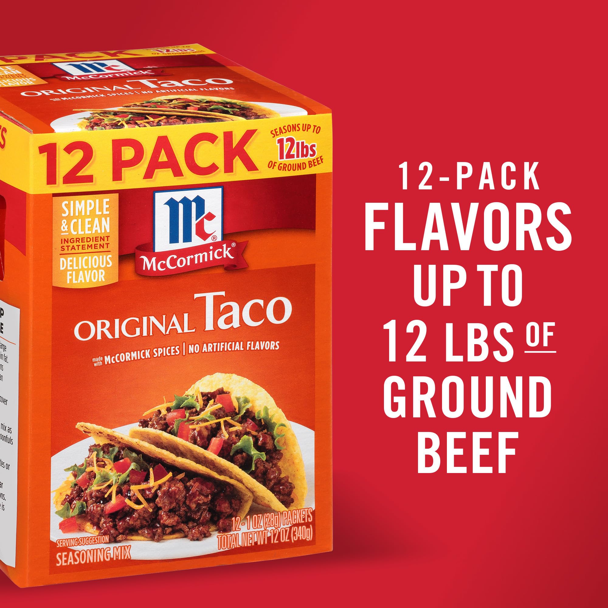 McCormick Original Taco Seasoning pour into pan for quick sizzle.