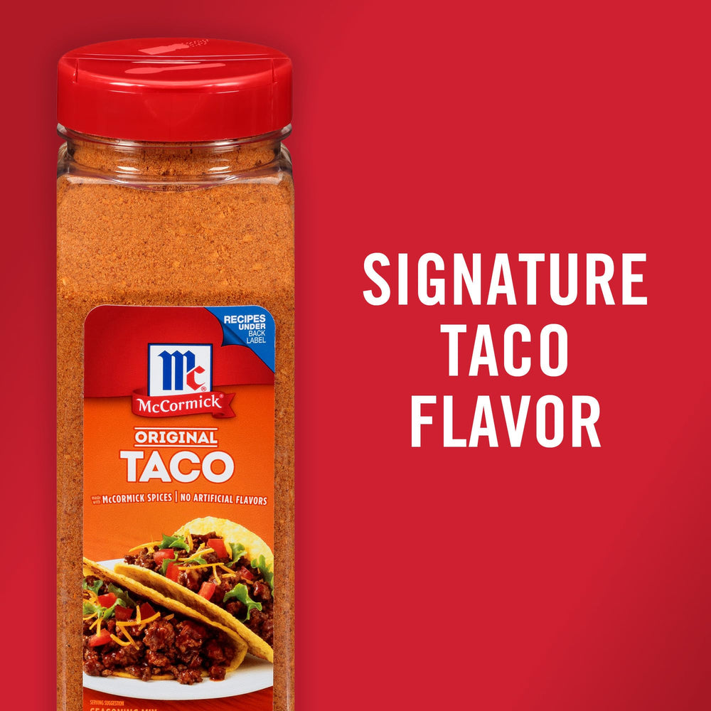 Tacos plated with McCormick seasoning adding vibrant Mexican flavor