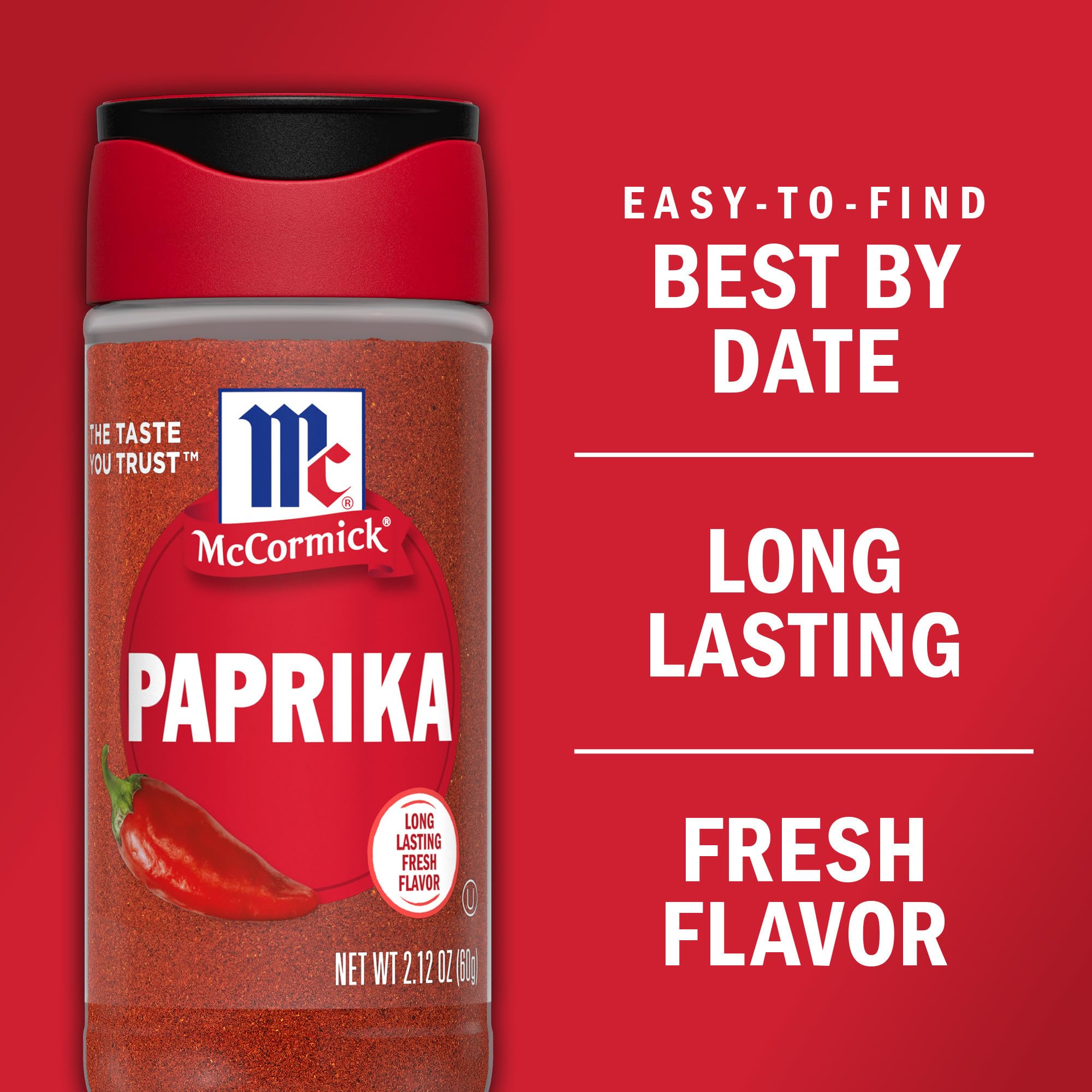McCormick Paprika on roasted potatoes adds color and aroma