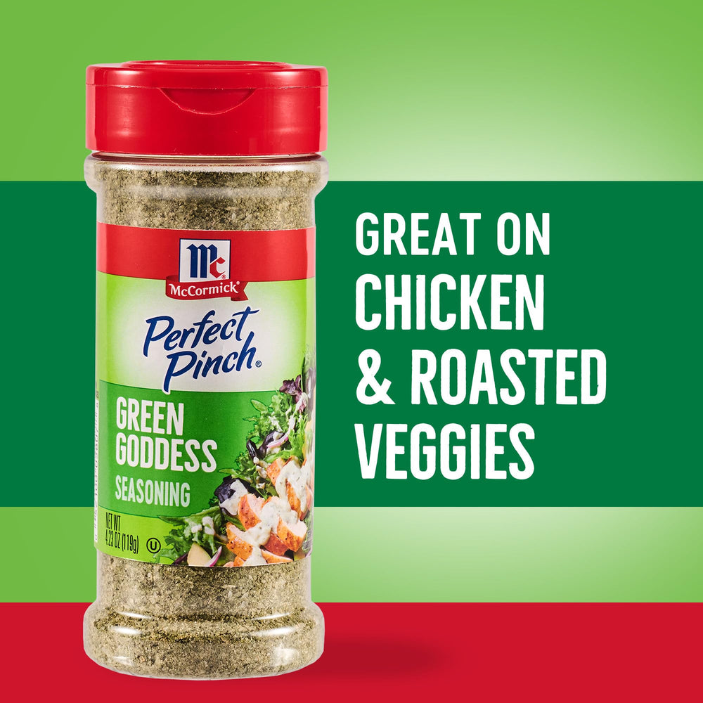 Chicken dish seasoned with Green Goddess seasoning ready to cook.