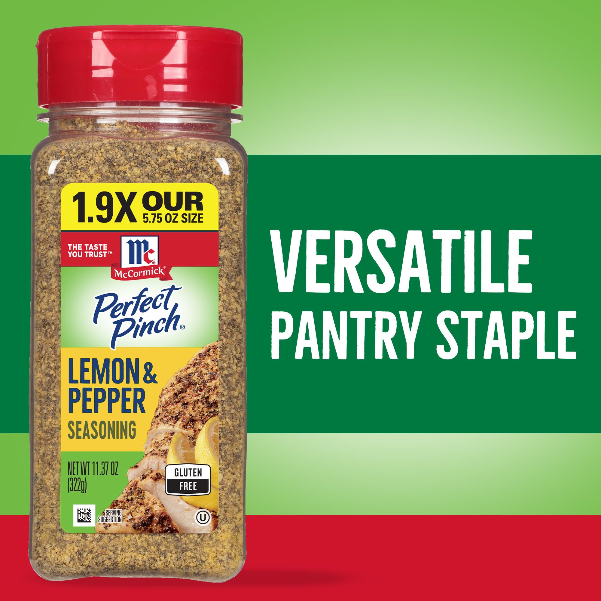 McCormick Perfect Pinch Lemon Pepper on tilapia for vibrant seafood flavor.