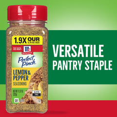 McCormick Perfect Pinch Lemon Pepper on tilapia for vibrant seafood flavor.