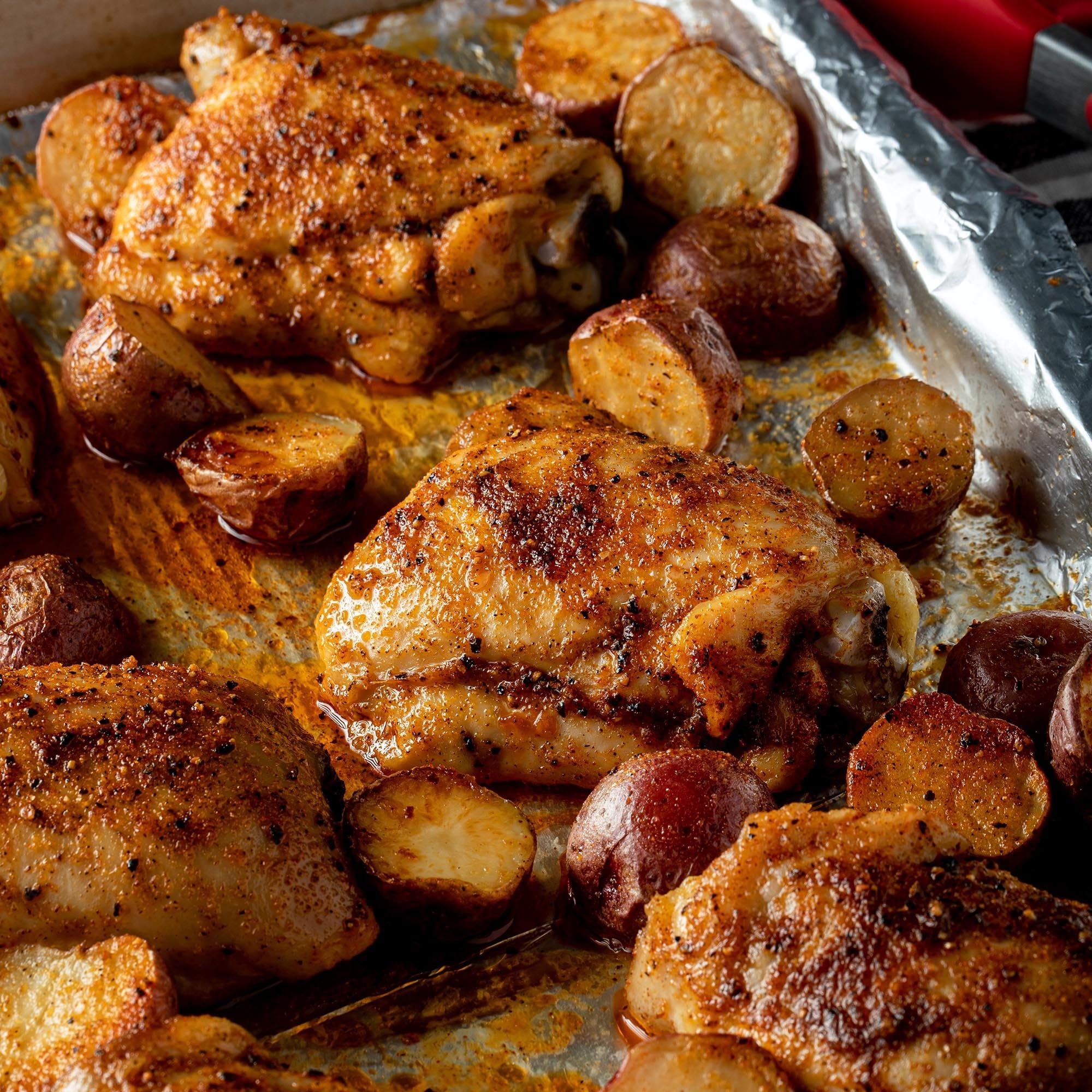 McCormick Perfect Pinch Rotisserie Seasoning on salmon for flavorful, moist bites.