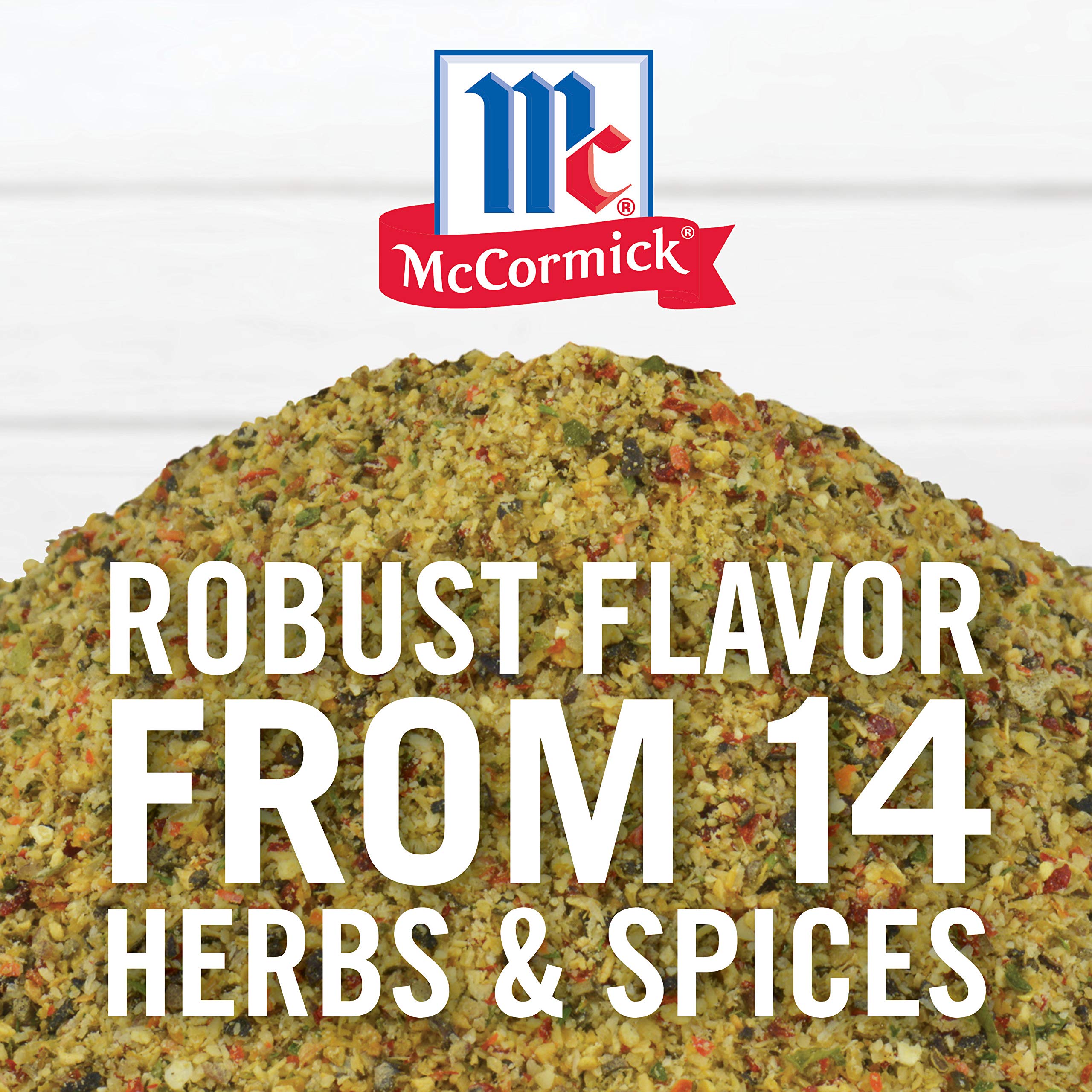 McCormick Perfect Pinch Signature Salt Free Seasoning ingredients list features onion and citrus