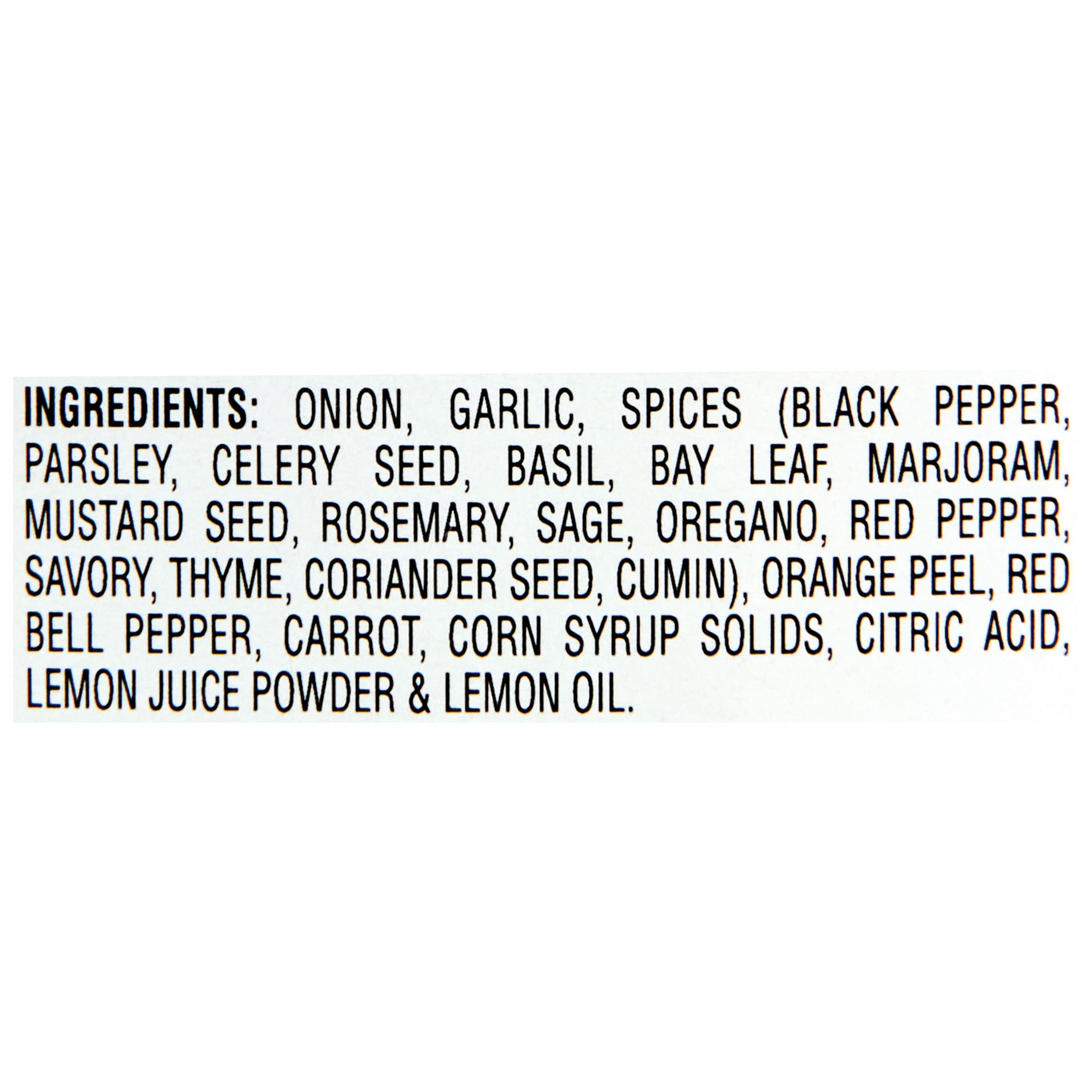 McCormick Perfect Pinch Signature Salt Free Seasoning jar close-up highlights the herb blend